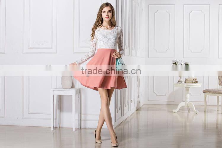 Latest Hot sell casual fashion mature Lace style clothing wholesale ladies women fashion dresses