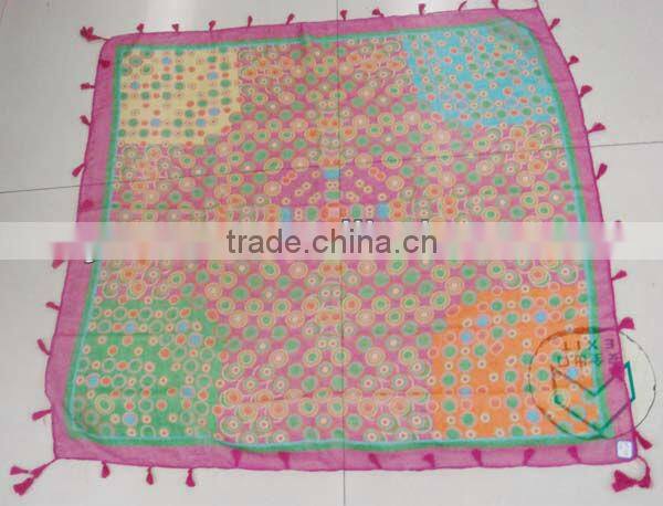 fashion novel square fringe scarf