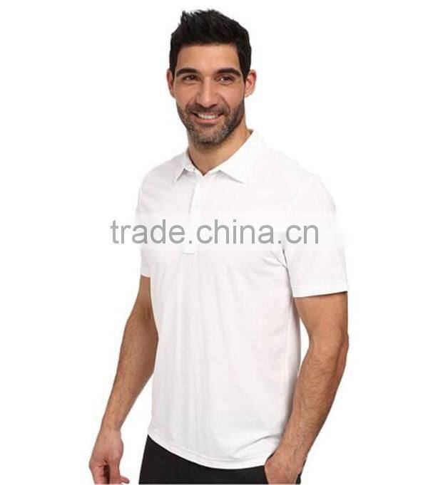 High quality and fashion white golf polo shirt