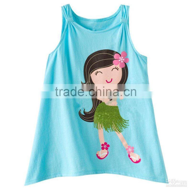 New kids clothing new tank tops for kids printing kids singlet