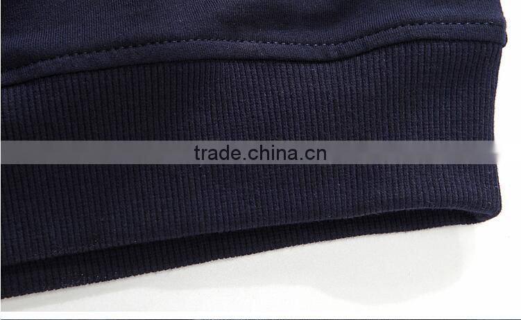 The new 2017 spring small unlined upper garment of han edition fleece personality render men long sleeve T-shirt unlined upper