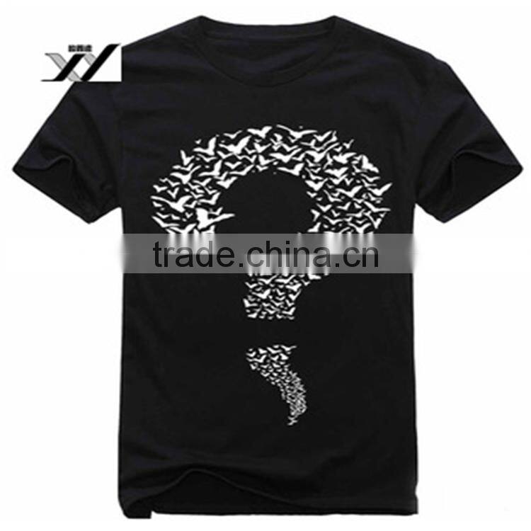 Fashion man t-shirt, cotton custom printed short sleeve t-shirts