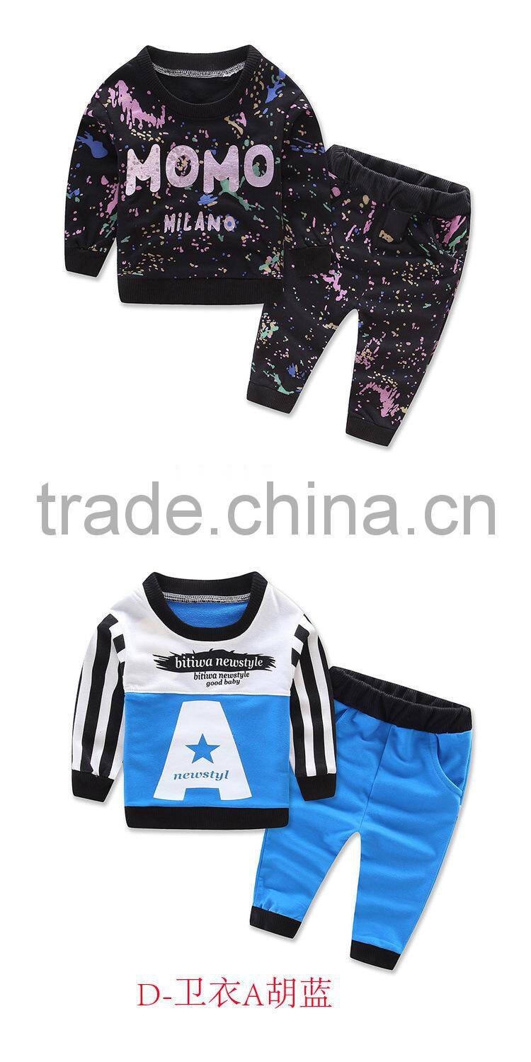 2017 Autumn new design kids clothes sets boy clothing sets