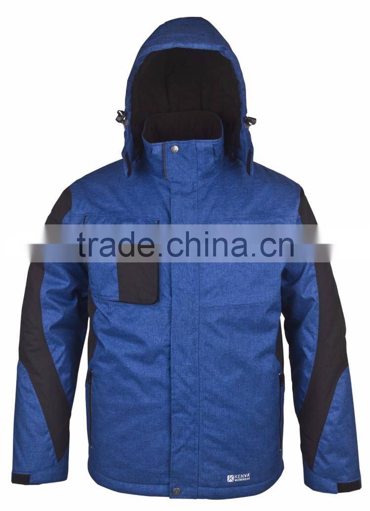 Safety garments mens parka winter jacket with waterproof EN343