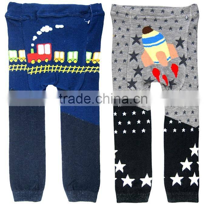 Wholesale New Kids PP Pants Cute Cartoon Printed Baby Knitted Leggings For Children Pants SC40822-31