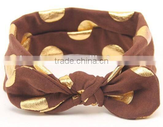 2016 new design knot headband for kids, printed knot kids headband