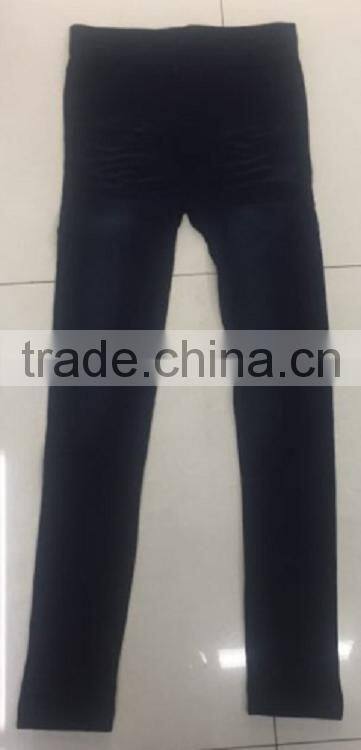 New arrival dull polish navy color fitness chino pants for women