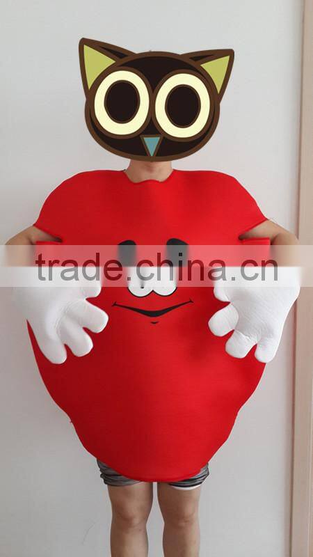 factory sale funny m&m promotion clothing adult minion costume