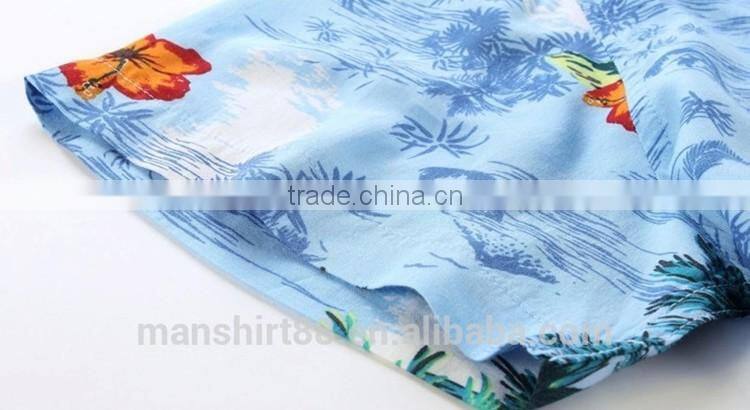 Stylish men t-shirts cheap fancy hawaiian shirts wholesale