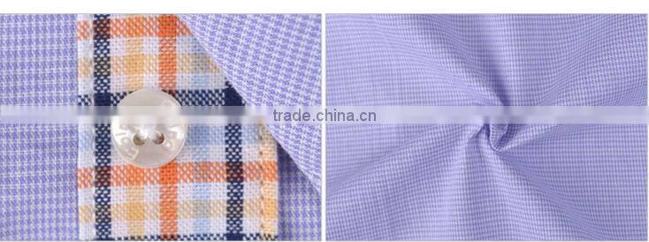 Purple stripe dress shirt designs for men plaids placket button down uniform men's clothing men shirt