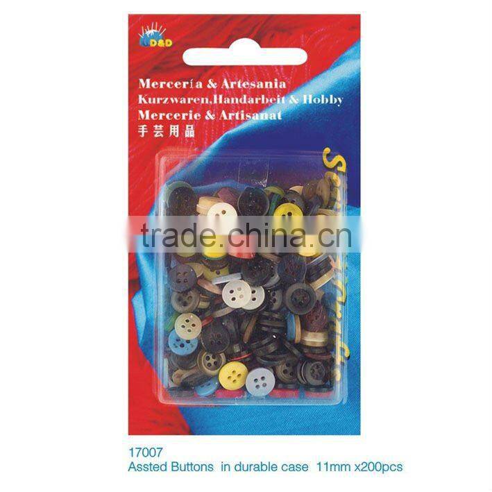 D&D 200pcs button zhejiang craft factory product fashion durable shirt buttons (No17007)