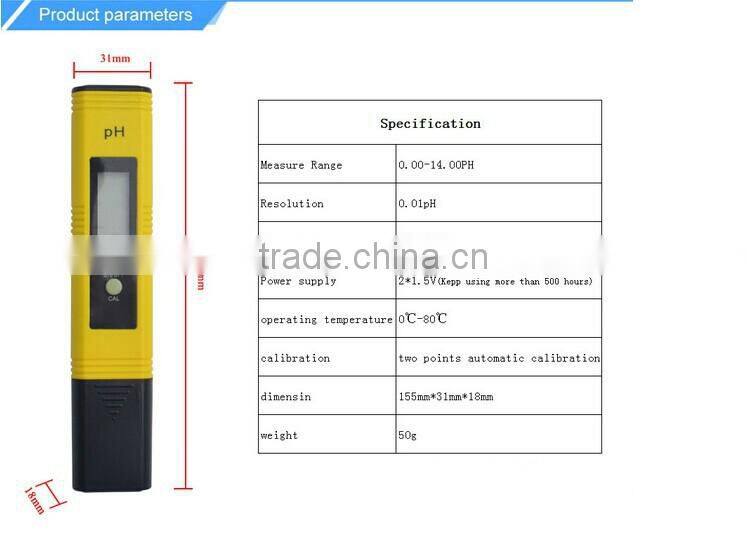 New model Testing water hardness ph meter