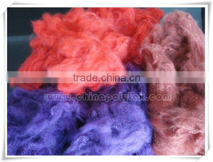 Recycled polyester staple fiber
