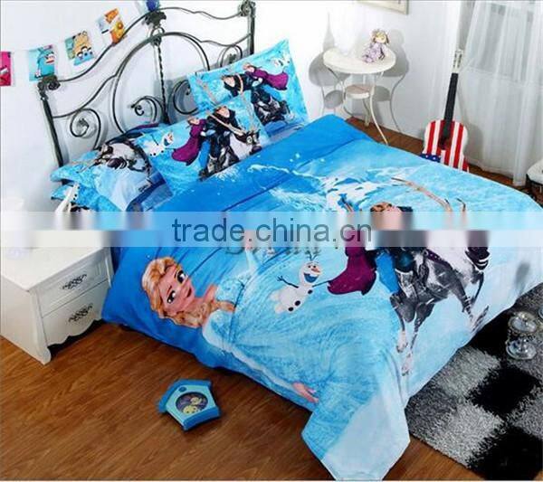 Wholesale Frozen bedding set for kids Frozen bedding set of 4pcs for 1.5-1.8m king beds