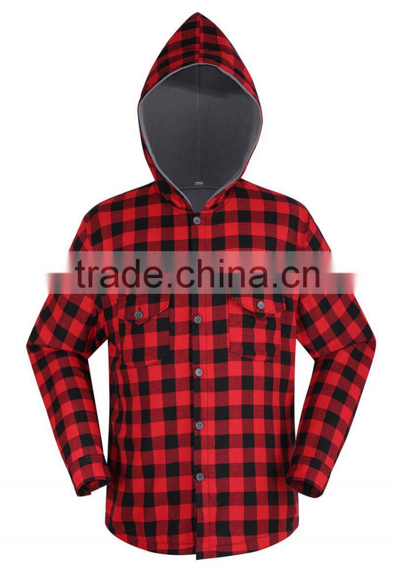 Winter and Autumn fashion new style 100%cotton long sleeve mens plaid shirt
