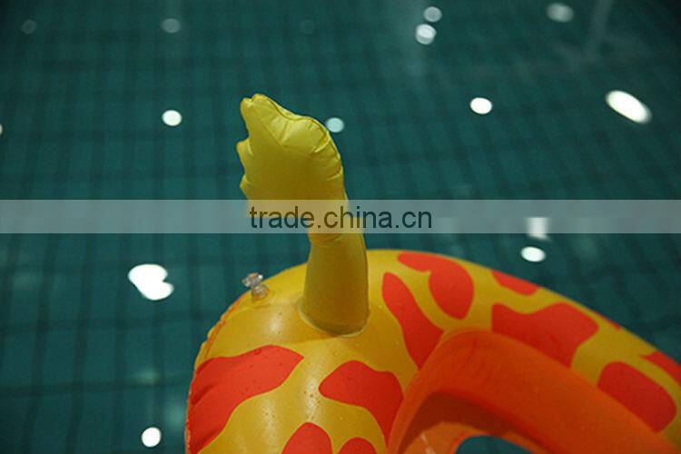 The new 2014 baby swim ring The giraffe pattern by PVC inflatable boat