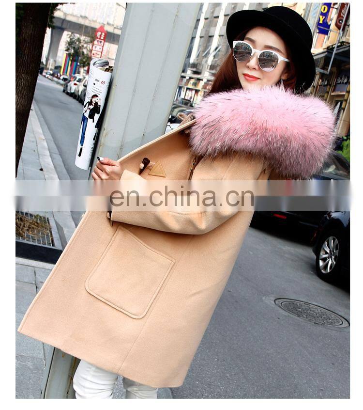 Newest Design China Factory Wholesale Women Winter Coat High Quality Japan Wool Coat