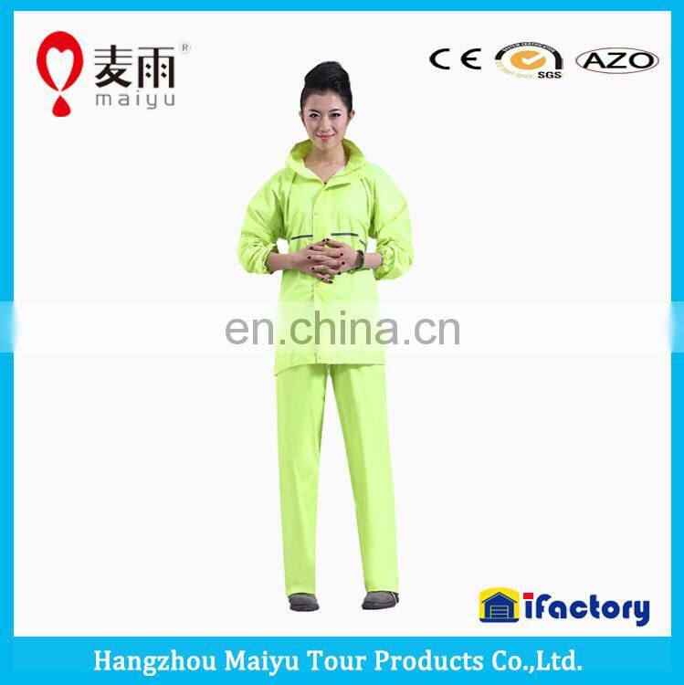 Maiyu women fashion clear thick pvc raincoat