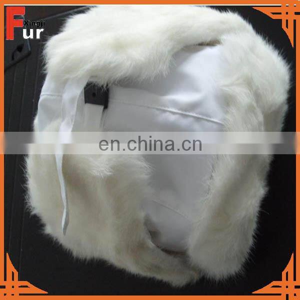 Womens Rabbit Fur Trapper Hat Earflap Hat