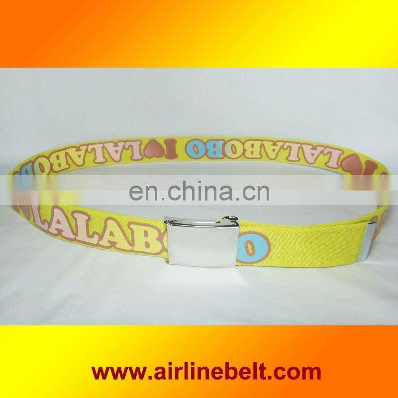 Top quality fashionable cotton clip belts,clip buckle cotton belts