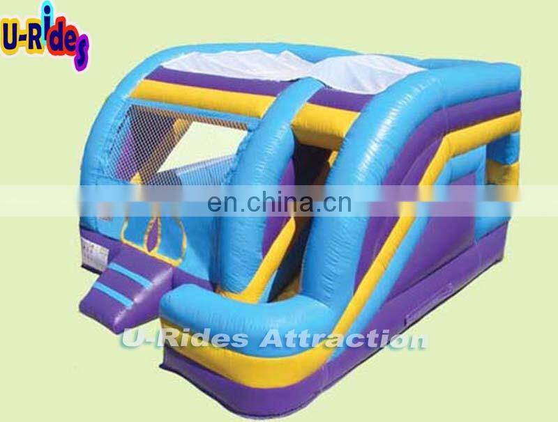 Happy PVC commercial inflatable bouncer tube slide