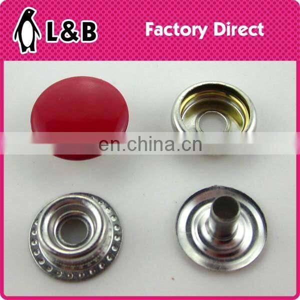 15mm iron / brass / stainless classic metal snap button clothes snap buttons