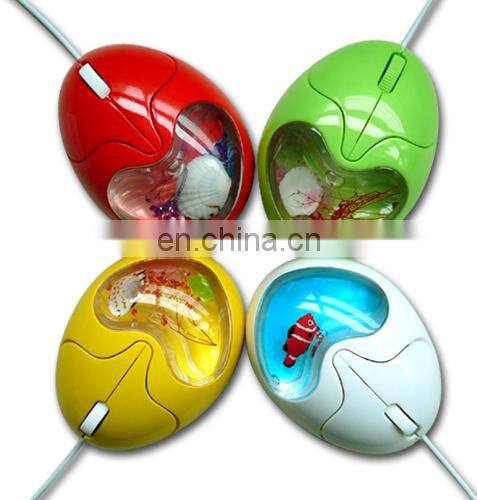Floater mouse customized logo,OEM/computer wired liquid mouse, water filled mouse