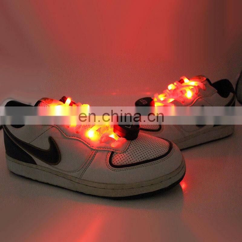 NEW arrival rechargable led shoelace electric shoelaces nylon led shoelace