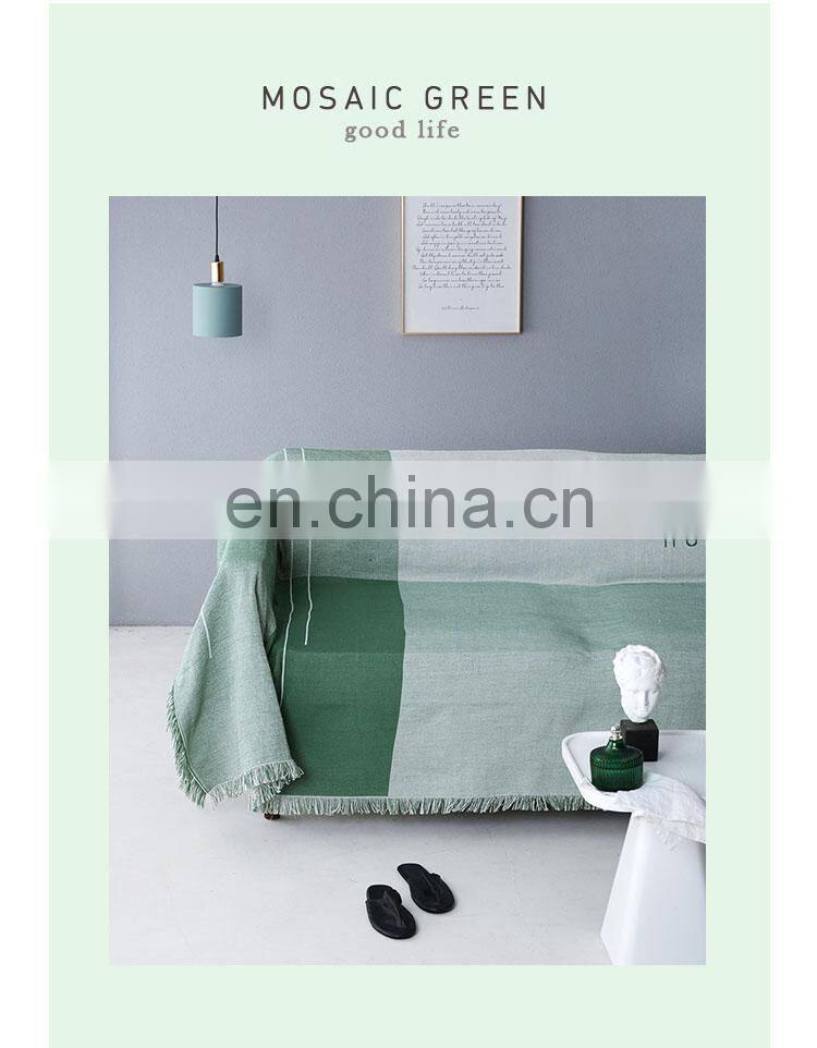 RAWHOUSE cheap factory price original ins sofa cover for fall Nordic woven decorative throw blanket with low moq