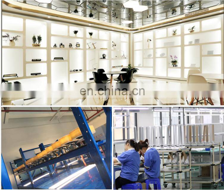 Home wooden smart led table desk lamp with wifi speaker, wireless charger