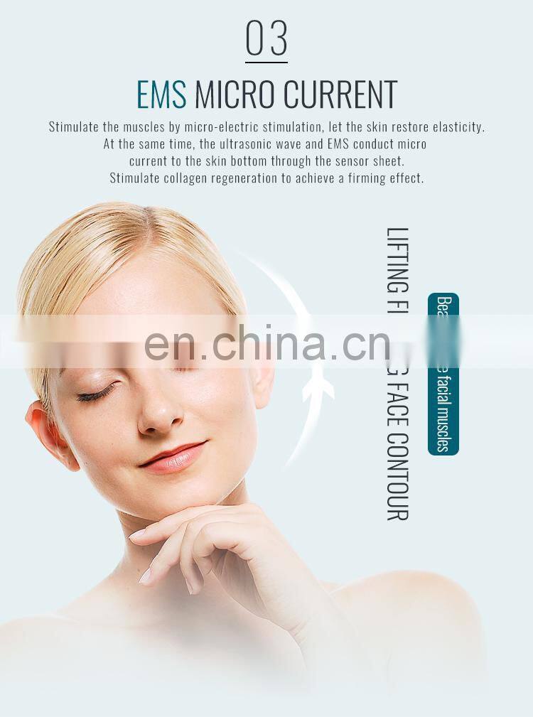 Skin revitalizer mini ultrasonic facial skin scraper