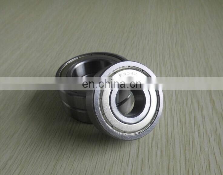 6304Z 6304ZZ Deep groove ball bearing 6304 Z ZZ Bearing size 20*52*15 mm China Bearing Factory