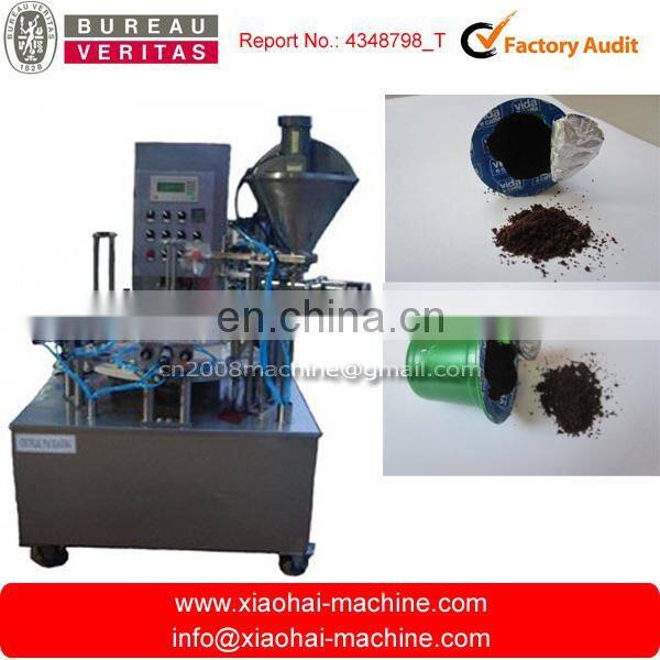 Rotary nespresso coffee capsule filling and sealing machine