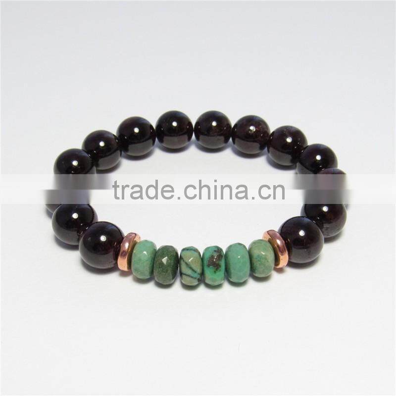 FULL-0315 Natural quartz different bracelet Facet stone bead bracelet