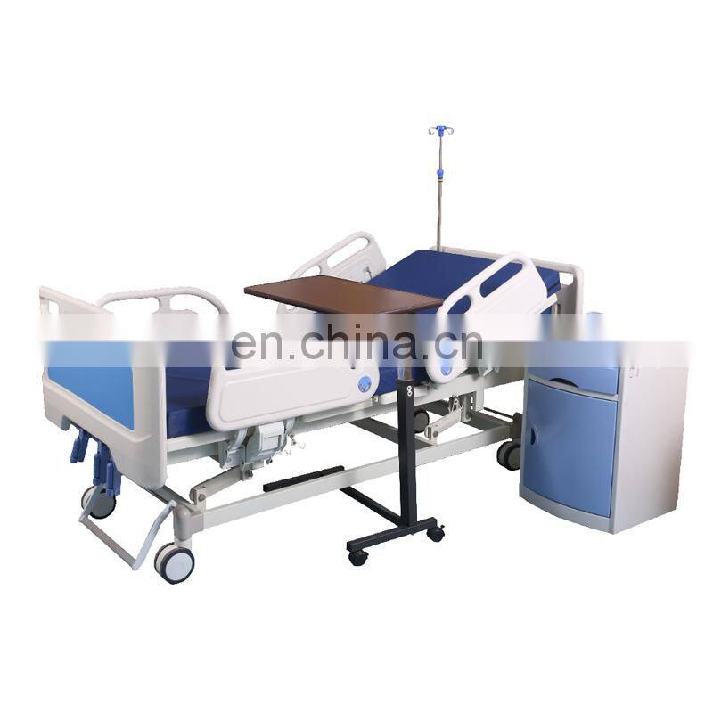 Top Quality Hospital Hi-low Adjustable Movable ABS Over Bed Table