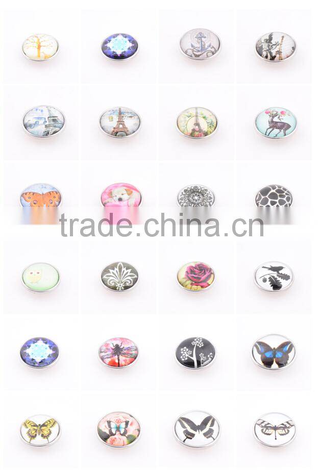 high quality metal button for leather bracelet XKZ0499