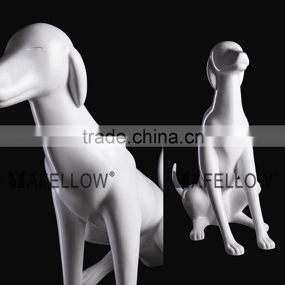 Fashion Fiberglass dog mannequin,white mannequin manikin dog wholesale mannequin G1-BK