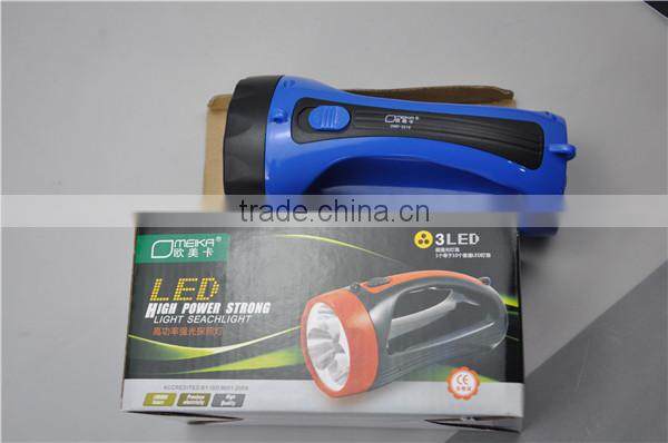 powerful and cheap colorful plastic LED flash light
