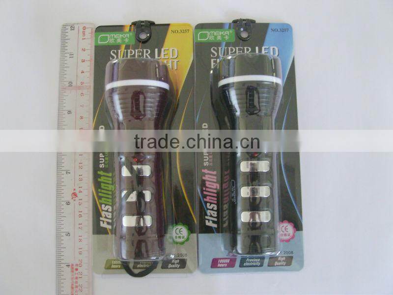 ABS Plastic LED torch element 3 watt led flashlight