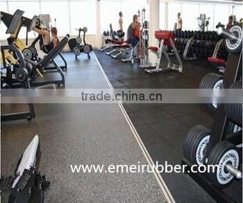 anti-shock gym rubber flooring mat with EN1177