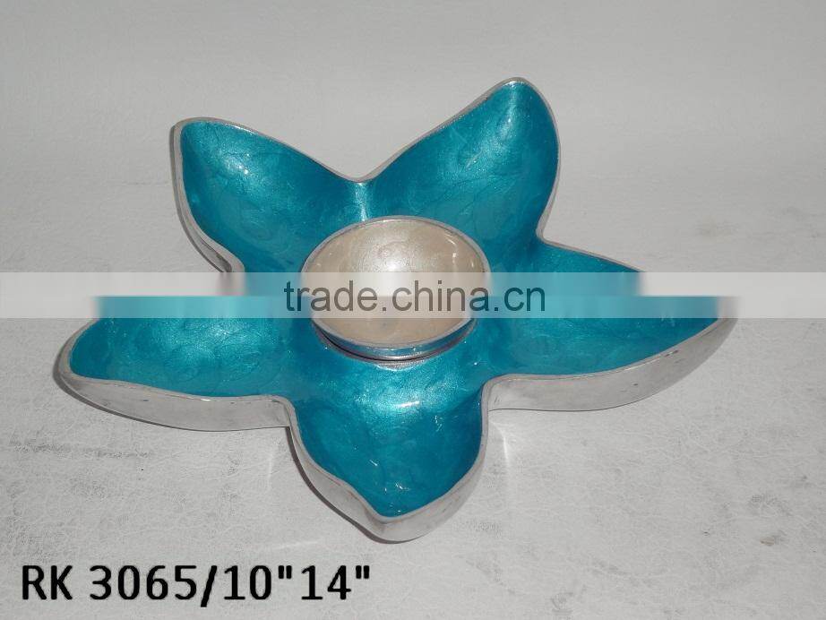 Aluminum Dry Fruit Bowl With Anamel Finish