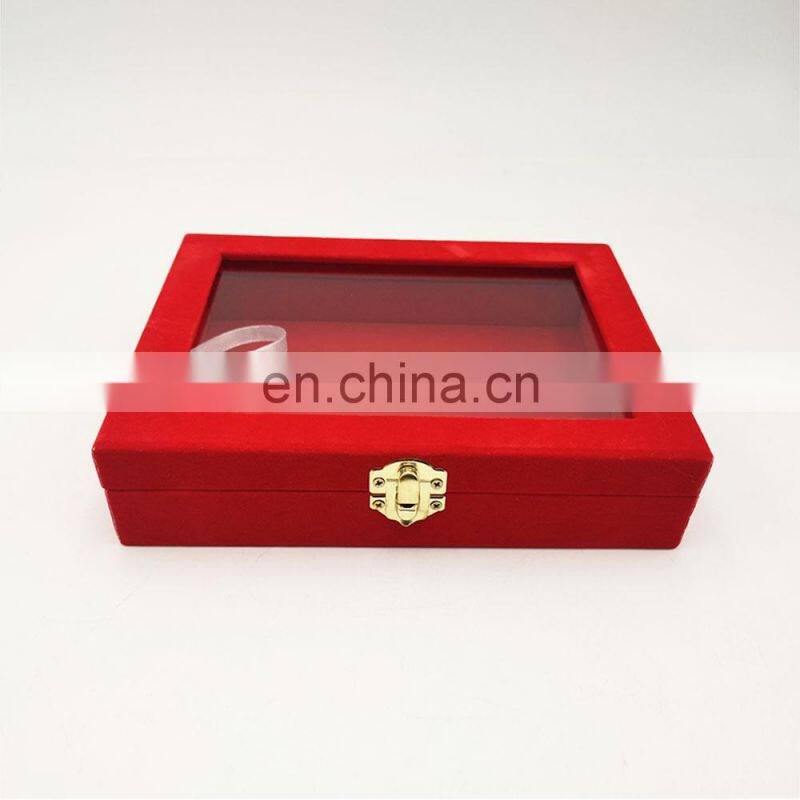 Beautiful New Design Red Color Velvet Storage Jewelry Box