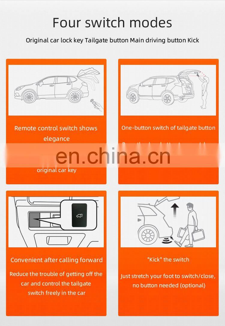 Electric tailgate auto parts tail door accessories SUV foot sensor automatic lifting for Subaru XV