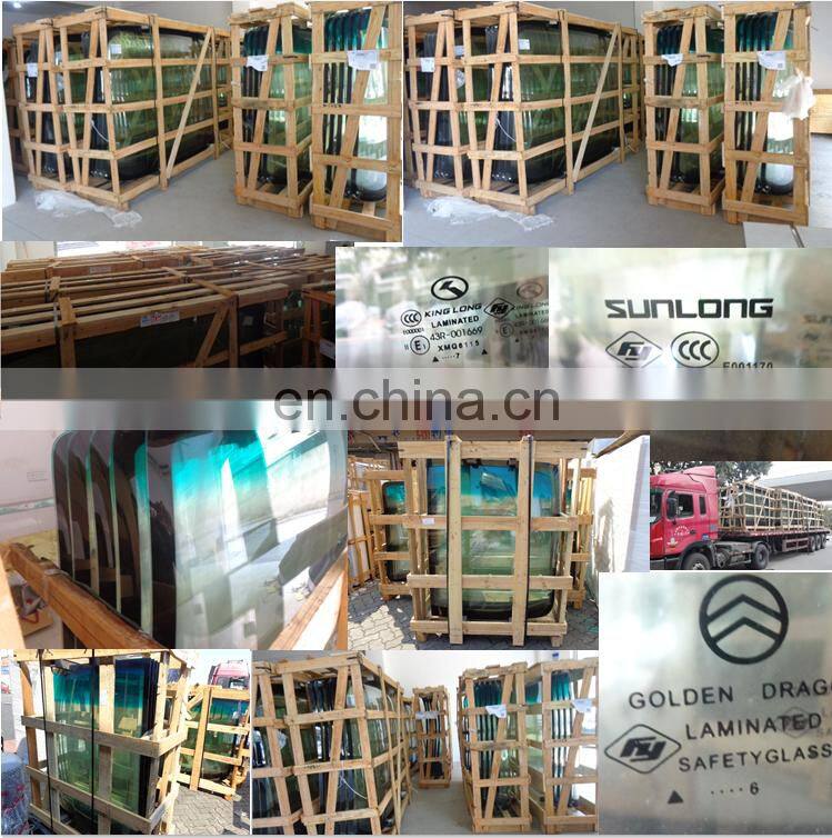 Yutong bus front windshield glass spare parts