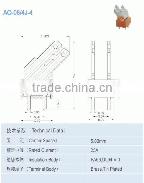 Different types wire connector Electric Din-Rail Terminal Block Accessories