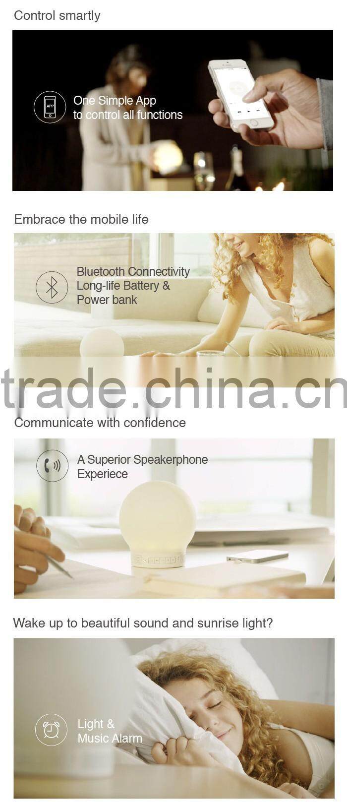 Popular Bluetooth Portable Led Light Mini Lamp Speaker