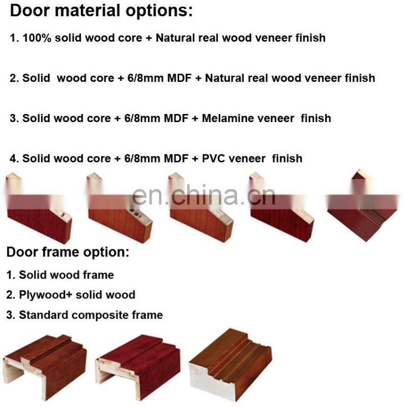 Factory price Solid wood interior door modern bedroom door design