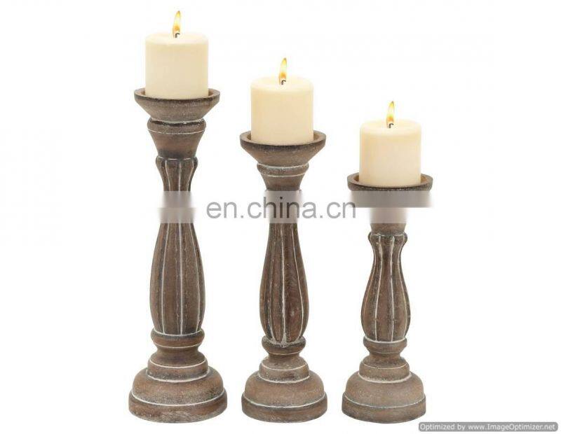 metal black and white candle holder