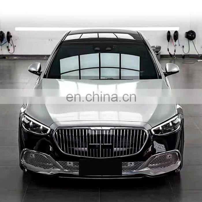 Runde New Arrival For 2021-2022 Mercedes-Benz S-Class W223 Upgrade Maybach Style Body Kit Front Bumper Grille Rear Bumper