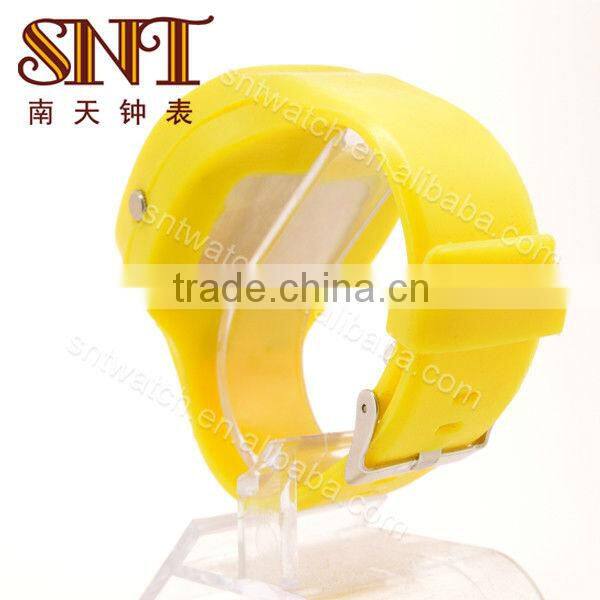 SNT-SI006A big silicone watch fashion big case silicone wristband watch